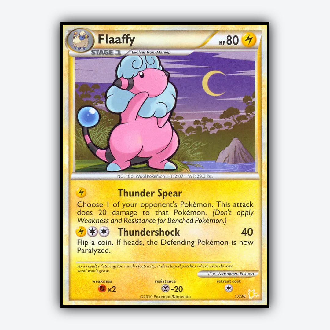 Flaaffy 017/30 - HGSS Trainer Kit Raichu Set - Card Rug