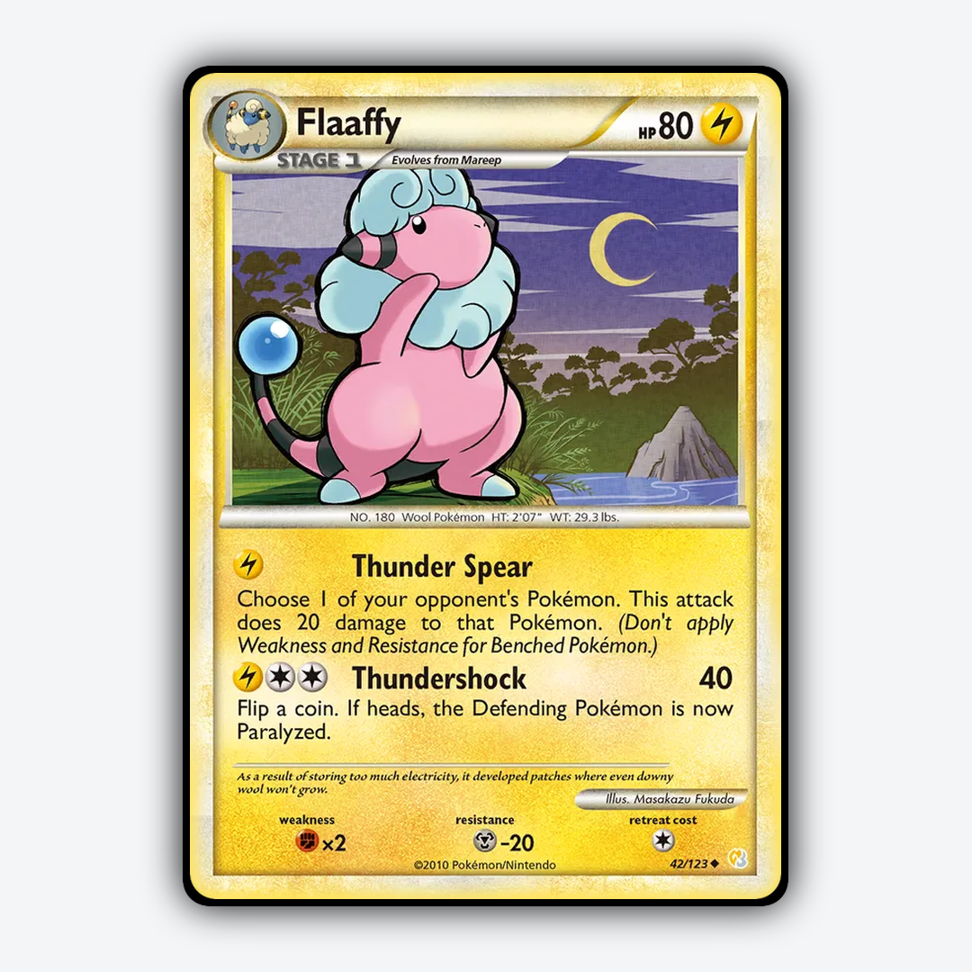Flaaffy 042/123 - HeartGold & SoulSilver Set - Card Rug