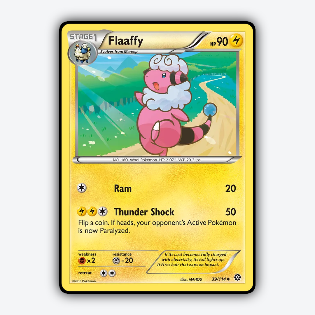 Flaaffy 039/114 - Steam Siege Set - Card Rug