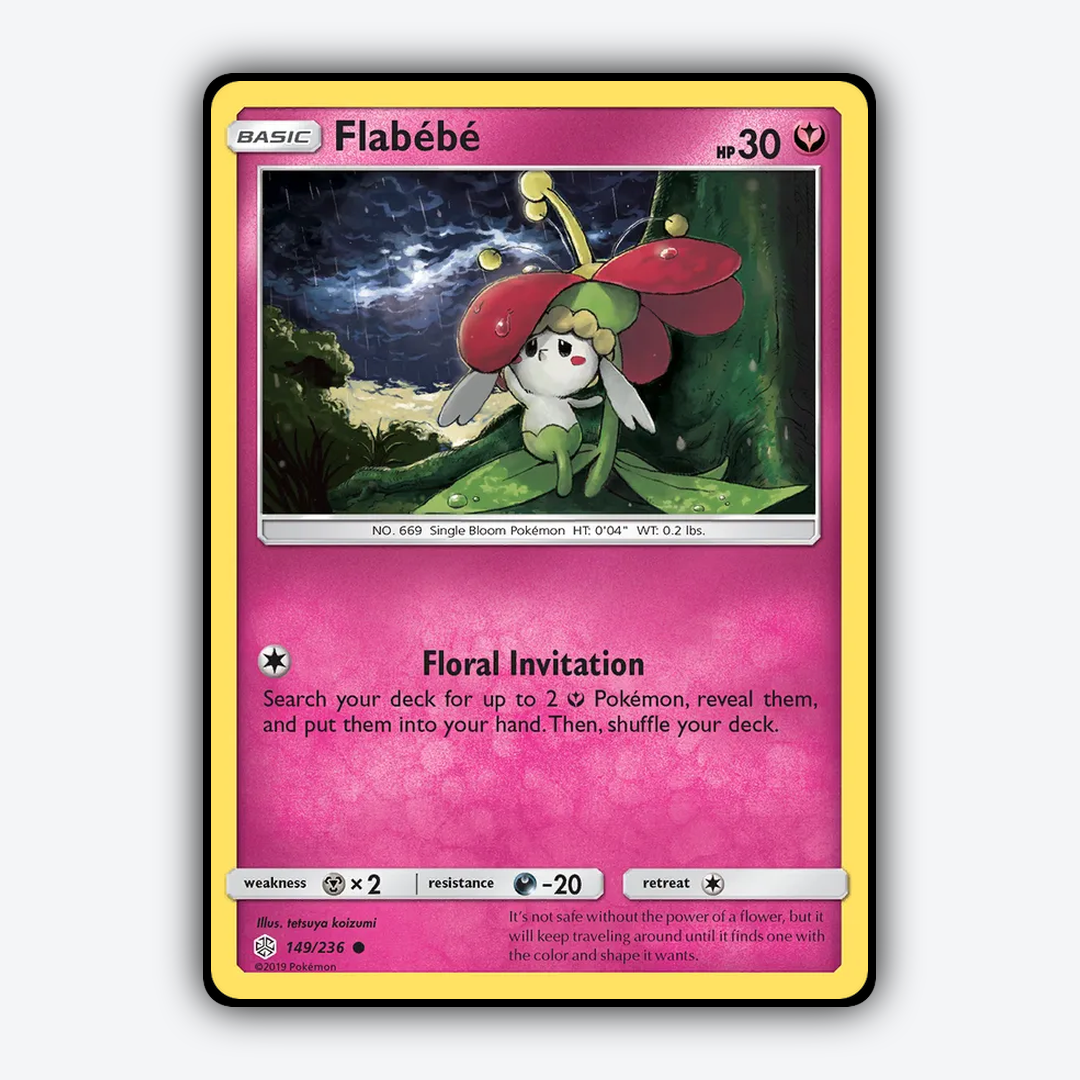 Flabébé 149/236 - Cosmic Eclipse Set - Card Rug