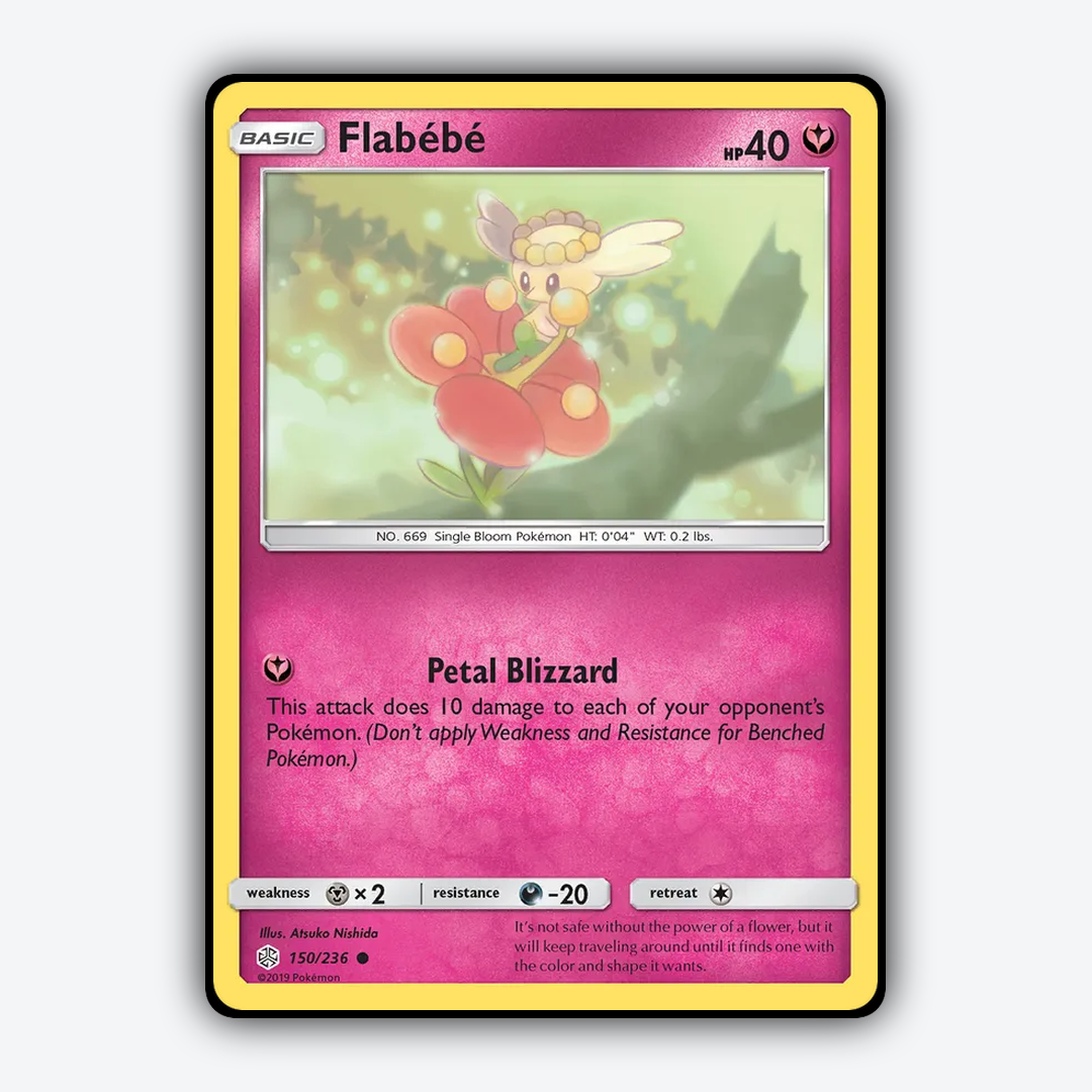 Flabébé 150/236 - Cosmic Eclipse Set - Card Rug
