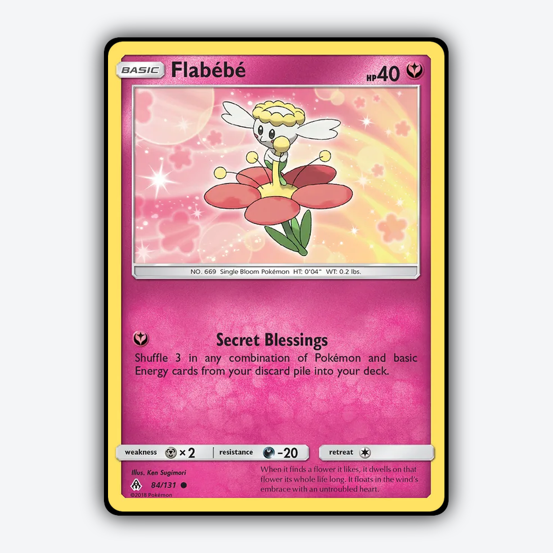 Flabébé 084/131 - Forbidden Light Set - Card Rug