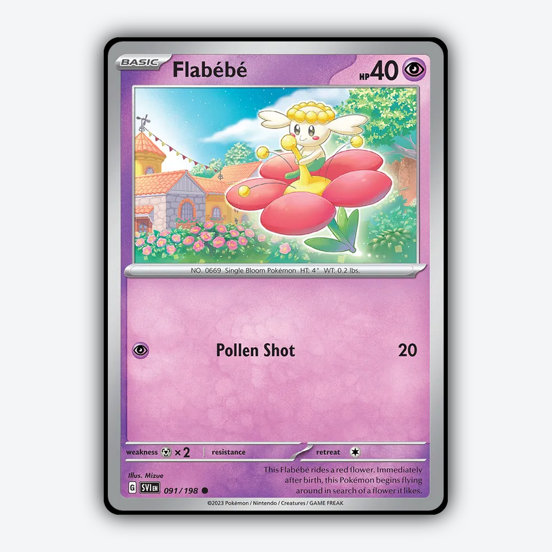Flabébé 091/198 - Scarlet & Violet Set - Card Rug