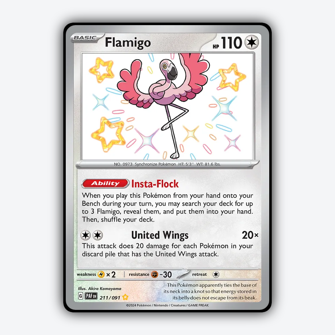 Flamigo #211 - Paldean Fates Set - Card Rug