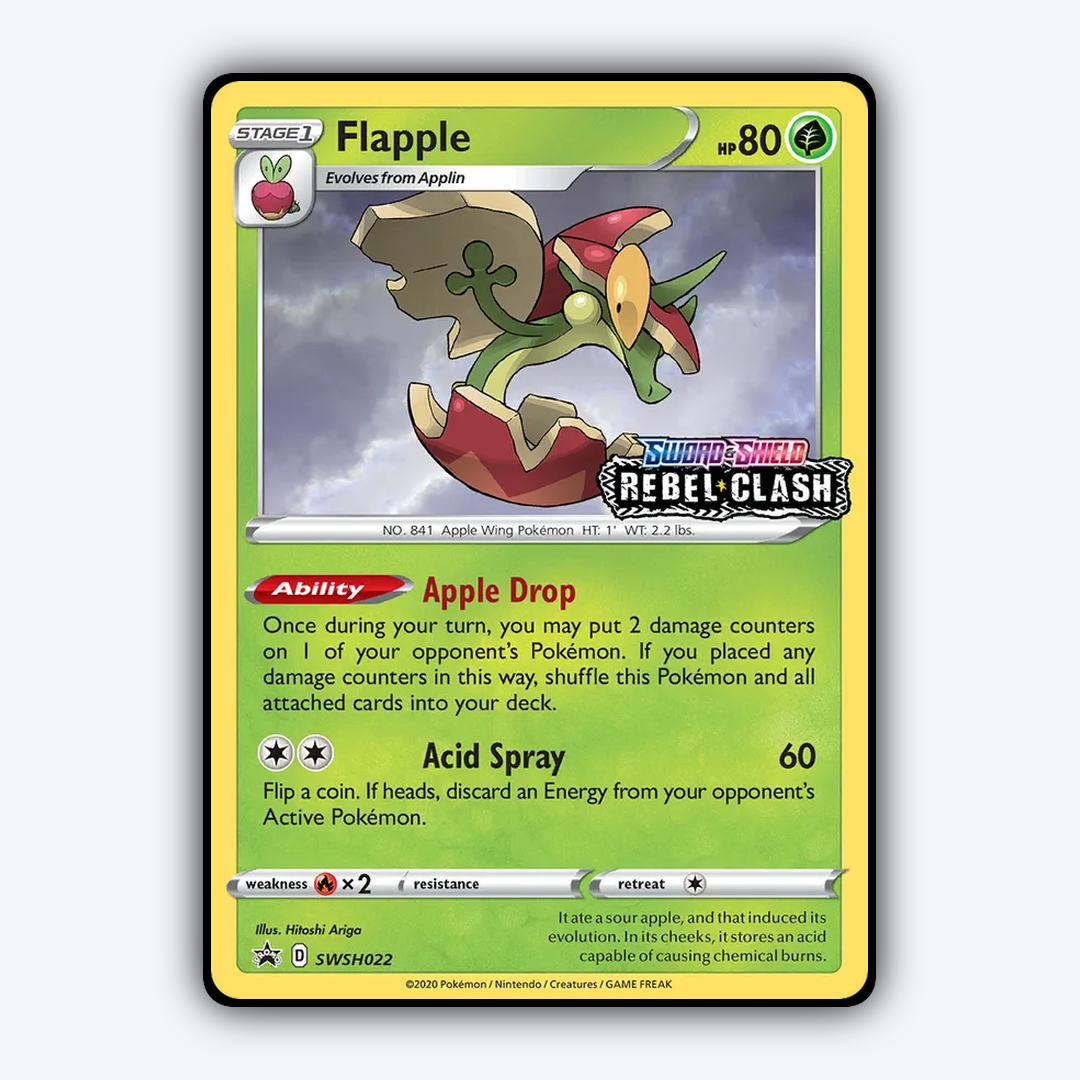Flapple #22 - SWSH Black Star Promos Set - Card Rug