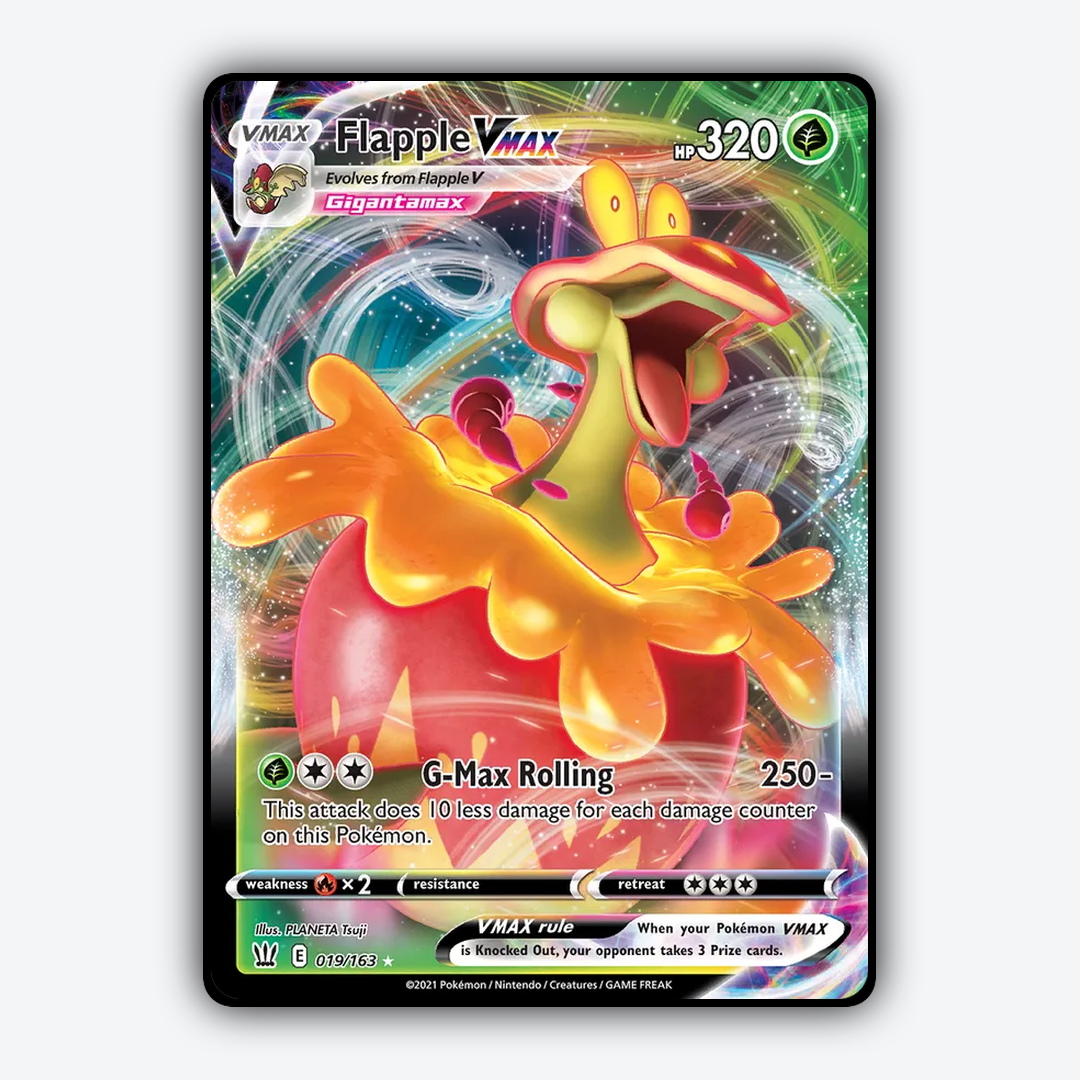 Flapple VMAX 019/163 - Battle Styles Set - Card Rug