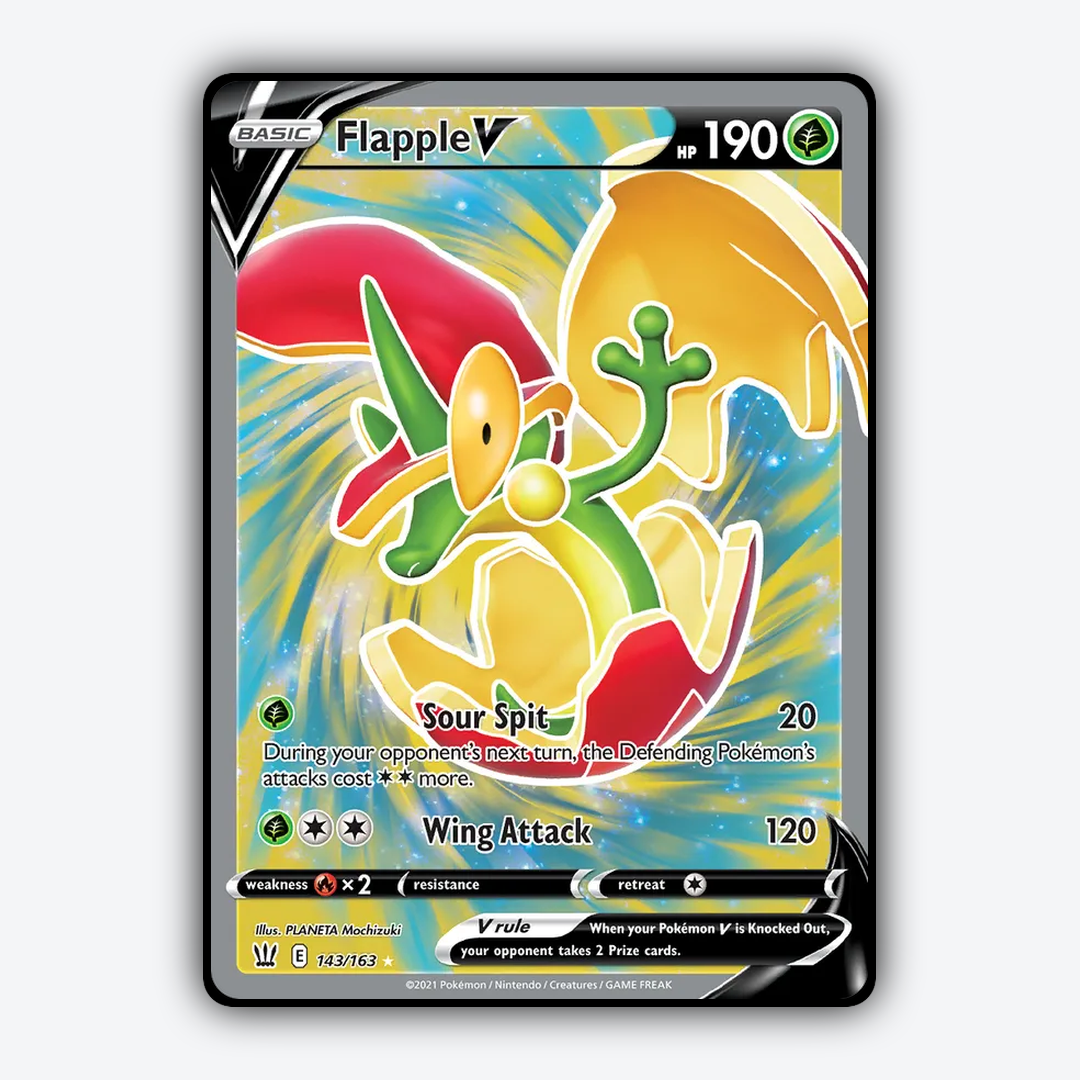 Flapple V 143/163 - Battle Styles Set - Card Rug