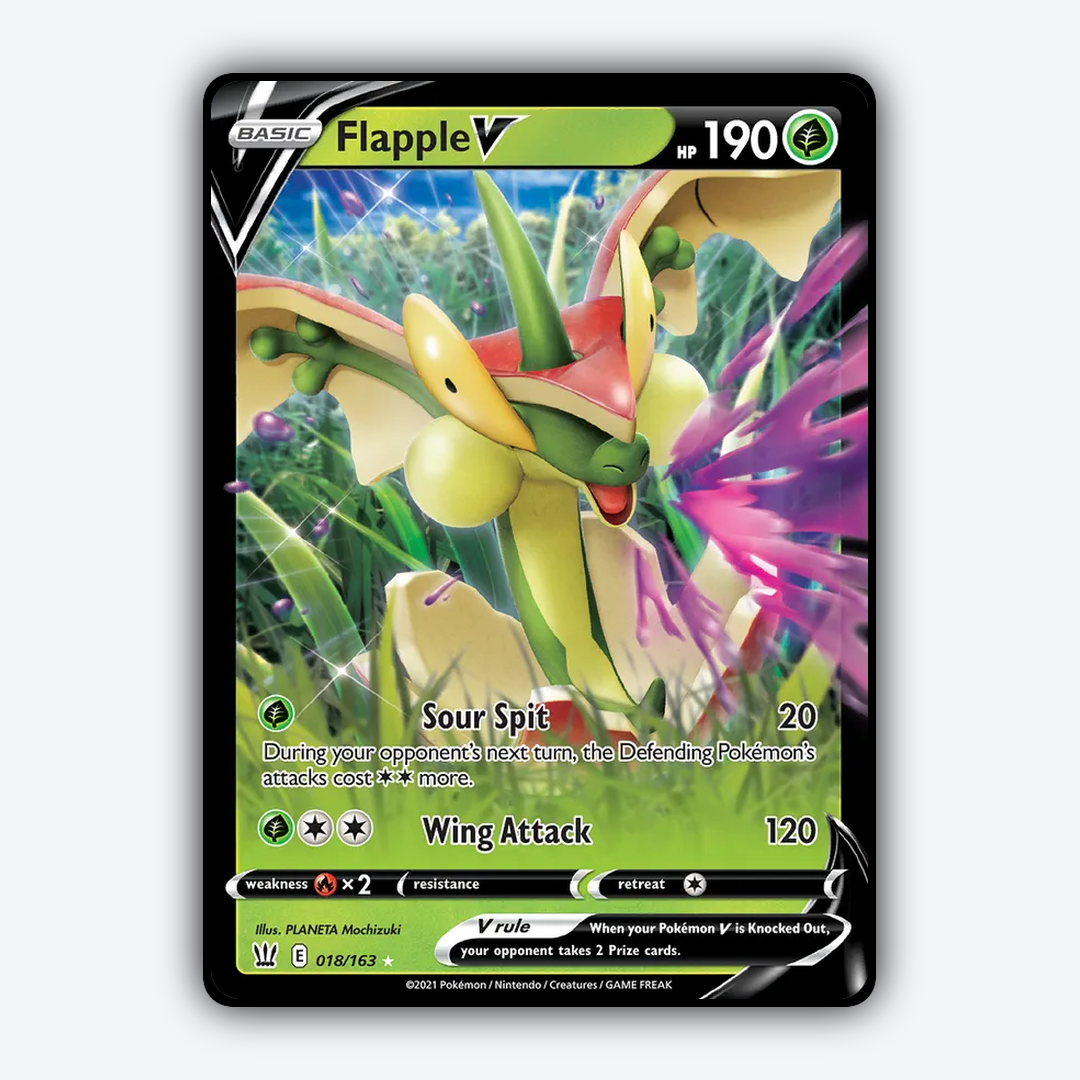 Flapple V 018/163 - Battle Styles Set - Card Rug