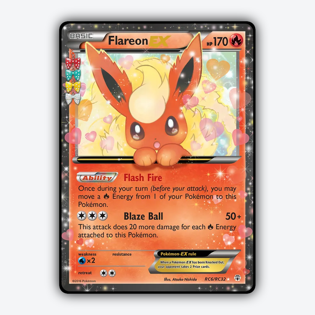 Flareon-EX RC006 - Generations Set - Card Rug