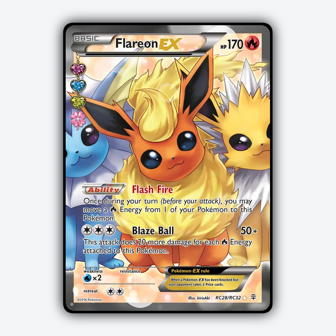 Flareon-EX RC028 - Generations Set - Card Rug