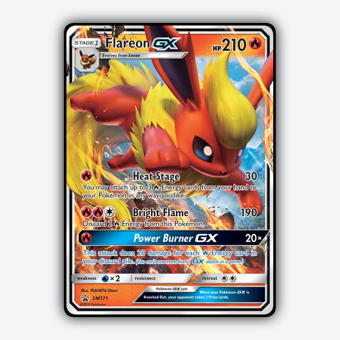 Flareon-GX #171 - SM Black Star Promos Set - Card Rug