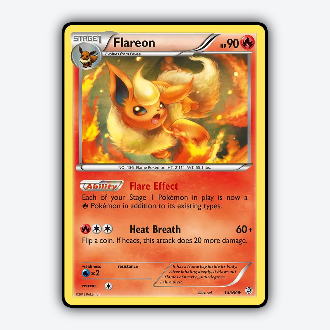 Flareon 013/98 - Ancient Origins Set - Card Rug