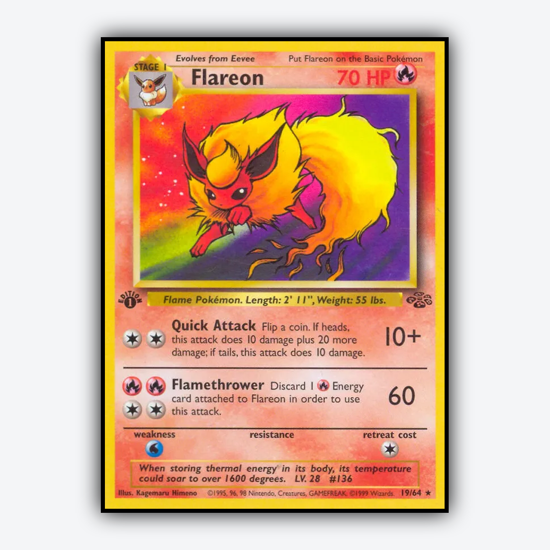 Flareon 019/64 - Jungle Set - Card Rug