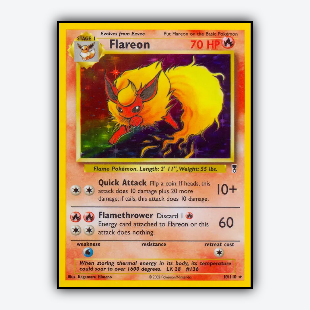 Flareon 010/110 - Legendary Collection Set - Card Rug