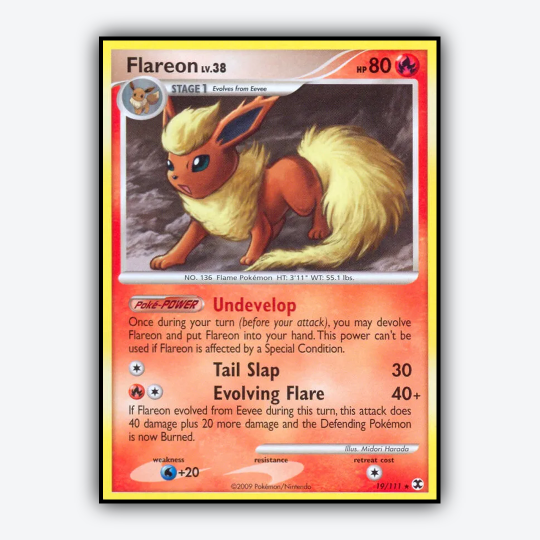 Flareon 019/111 - Rising Rivals Set - Card Rug