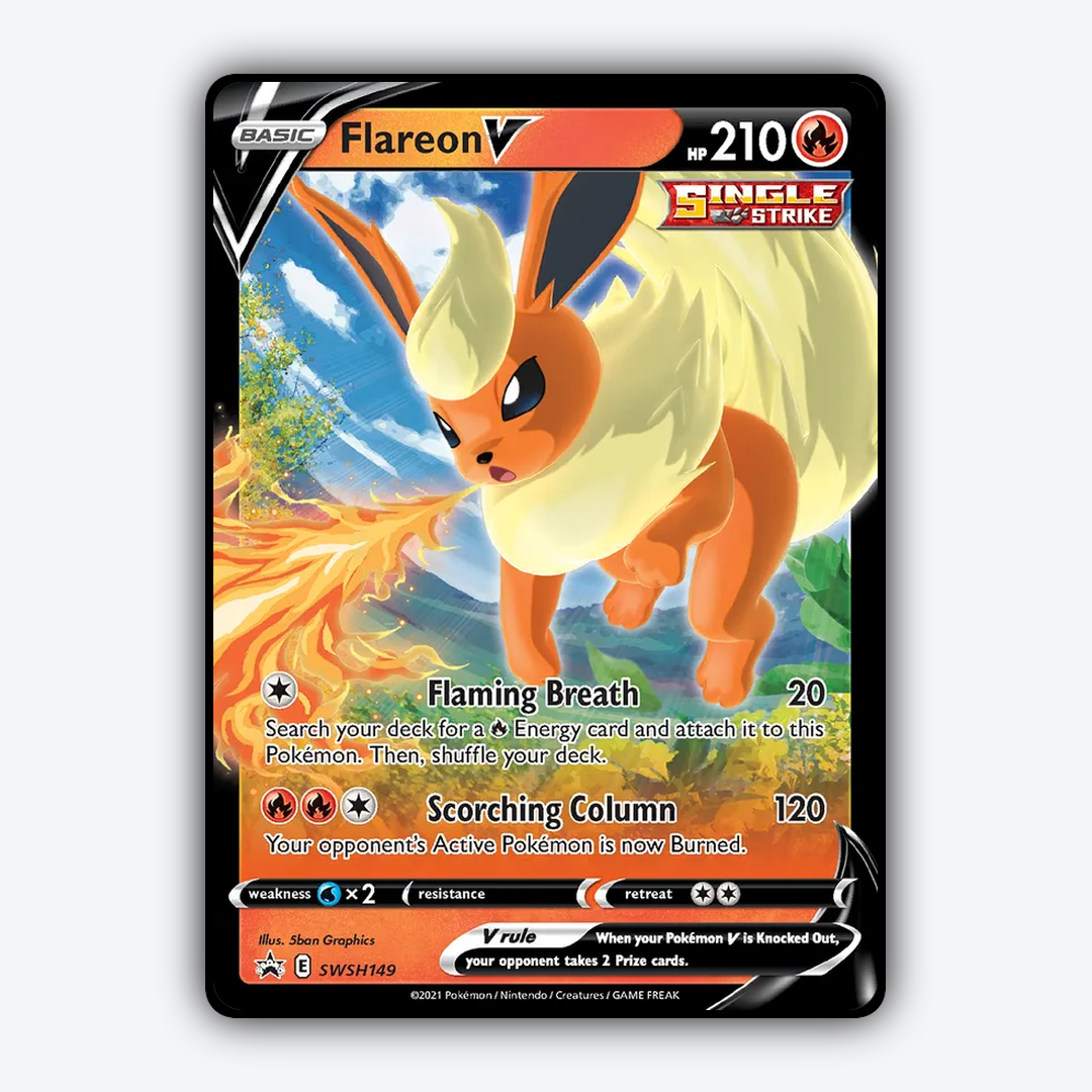 Flareon V #149 - SWSH Black Star Promos Set - Card Rug