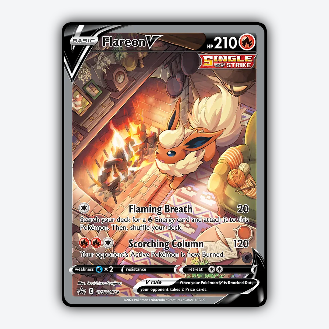 Flareon V #179 - SWSH Black Star Promos Set - Card Rug