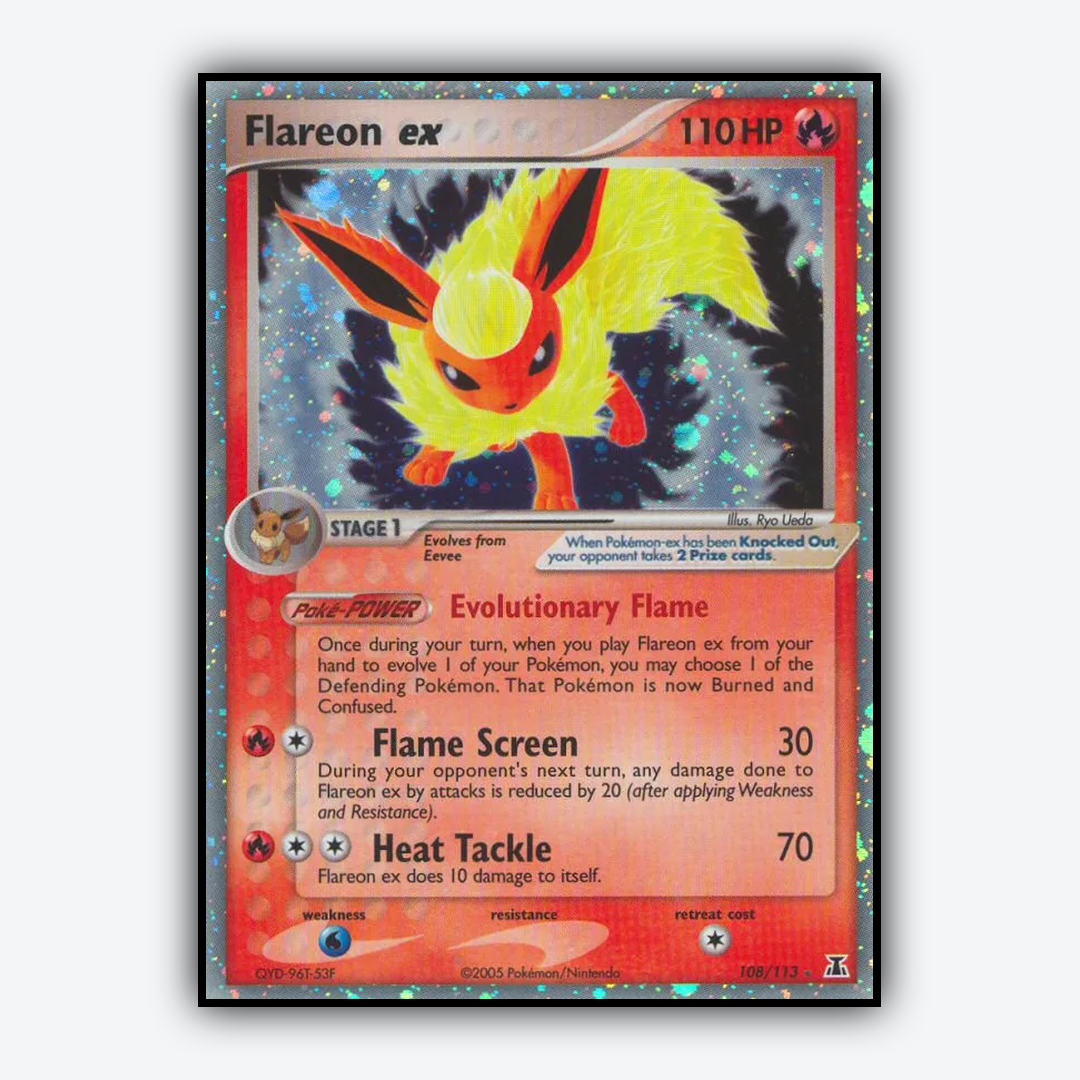 Flareon ex 108/113 - Delta Species Set - Card Rug