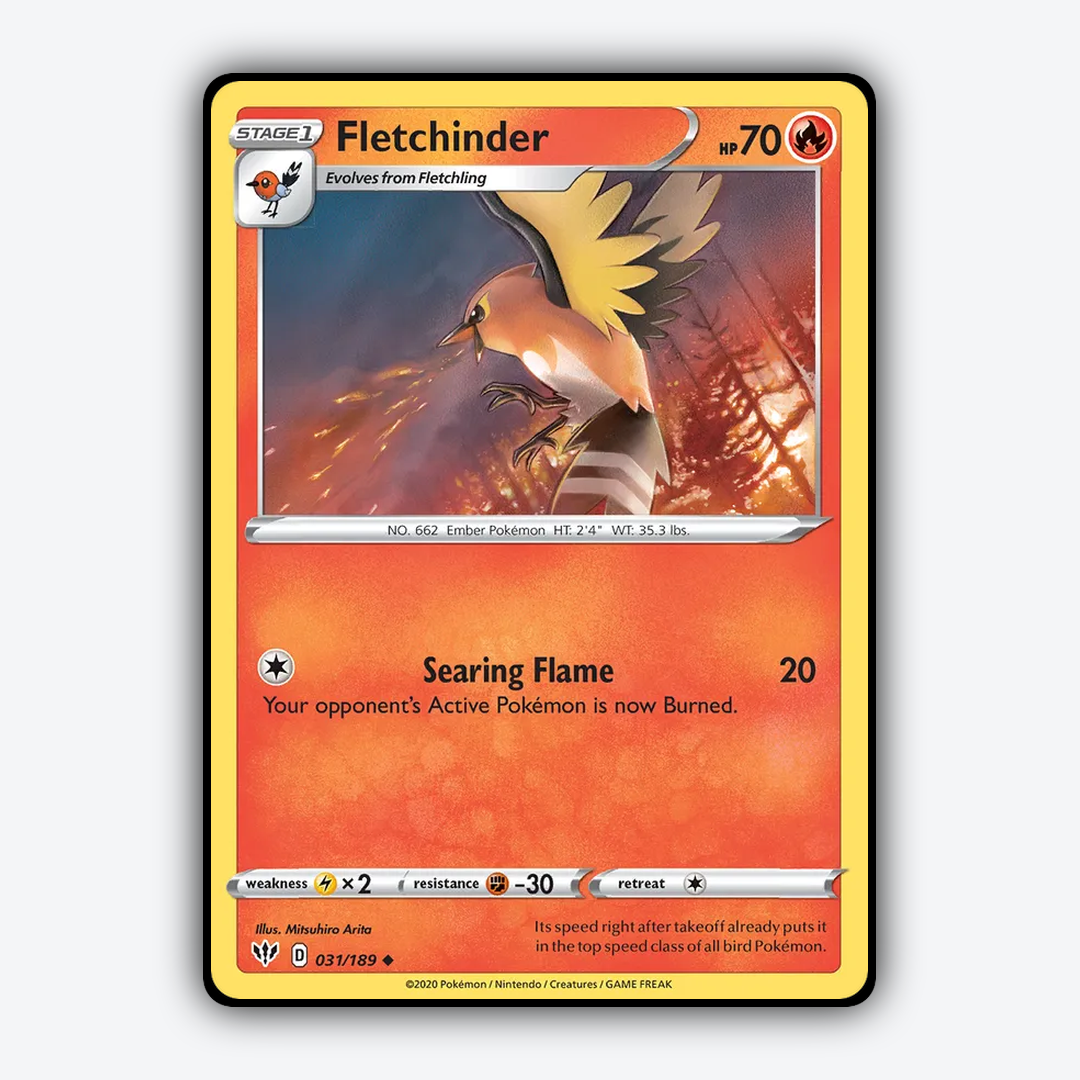 Fletchinder 031/189 - Darkness Ablaze Set - Card Rug