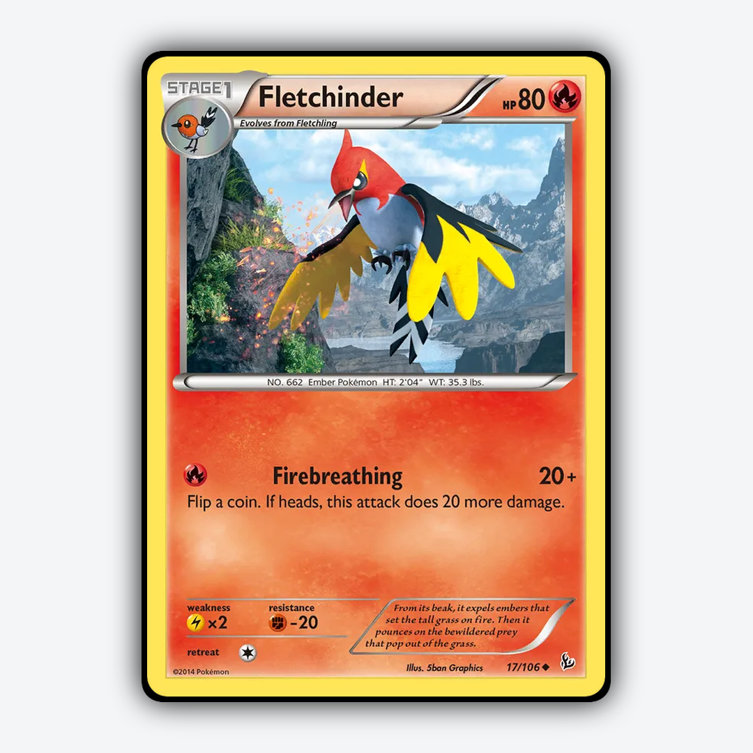Fletchinder 017/106 - Flashfire Set - Card Rug