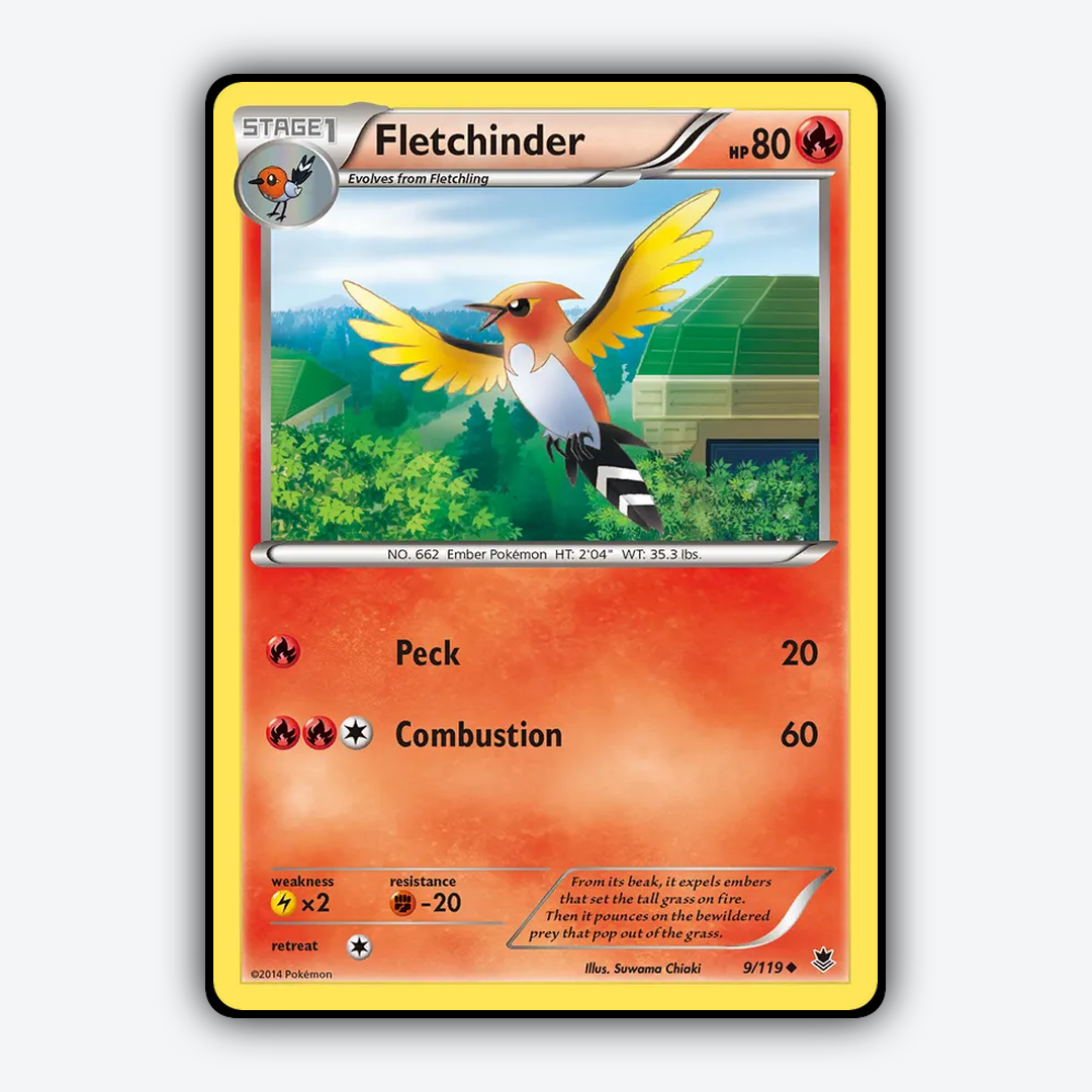 Fletchinder 009/119 - Phantom Forces Set - Card Rug