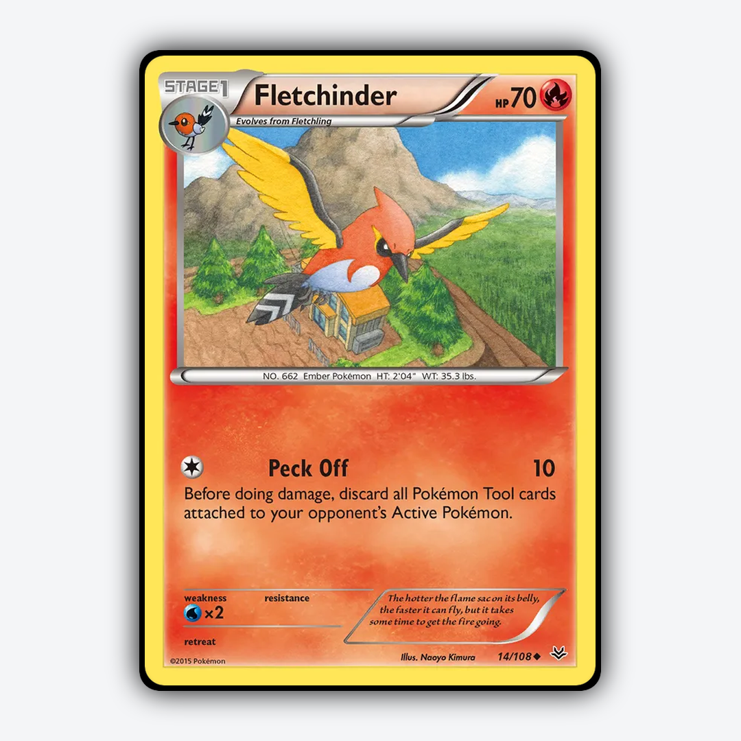 Fletchinder 014/108 - Roaring Skies Set - Card Rug