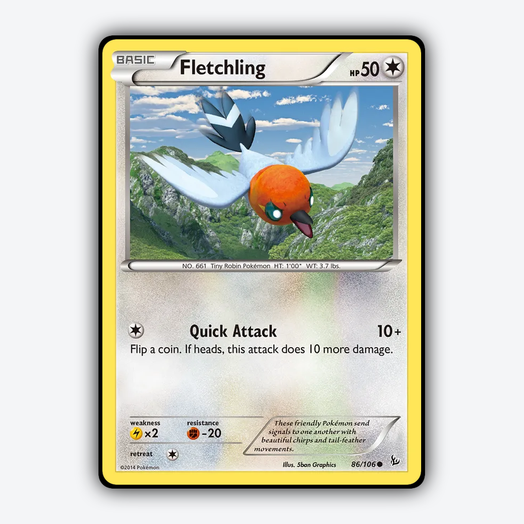 Fletchling 086/106 - Flashfire Set - Card Rug