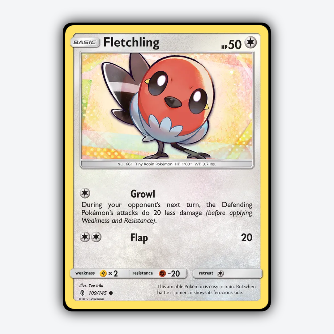 Fletchling 109/145 - Guardians Rising Set - Card Rug