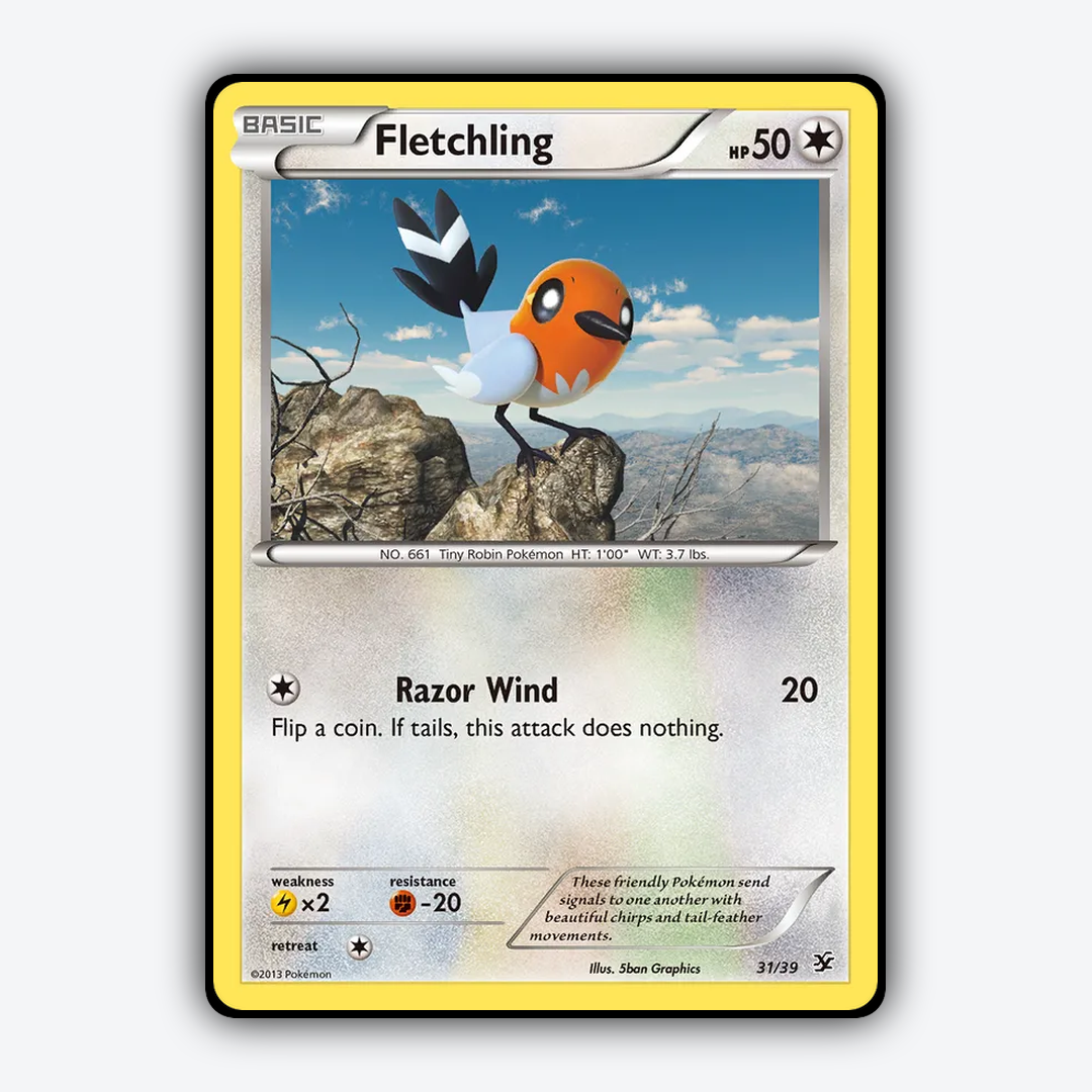Fletchling 031/39 - Kalos Starter Set - Card Rug