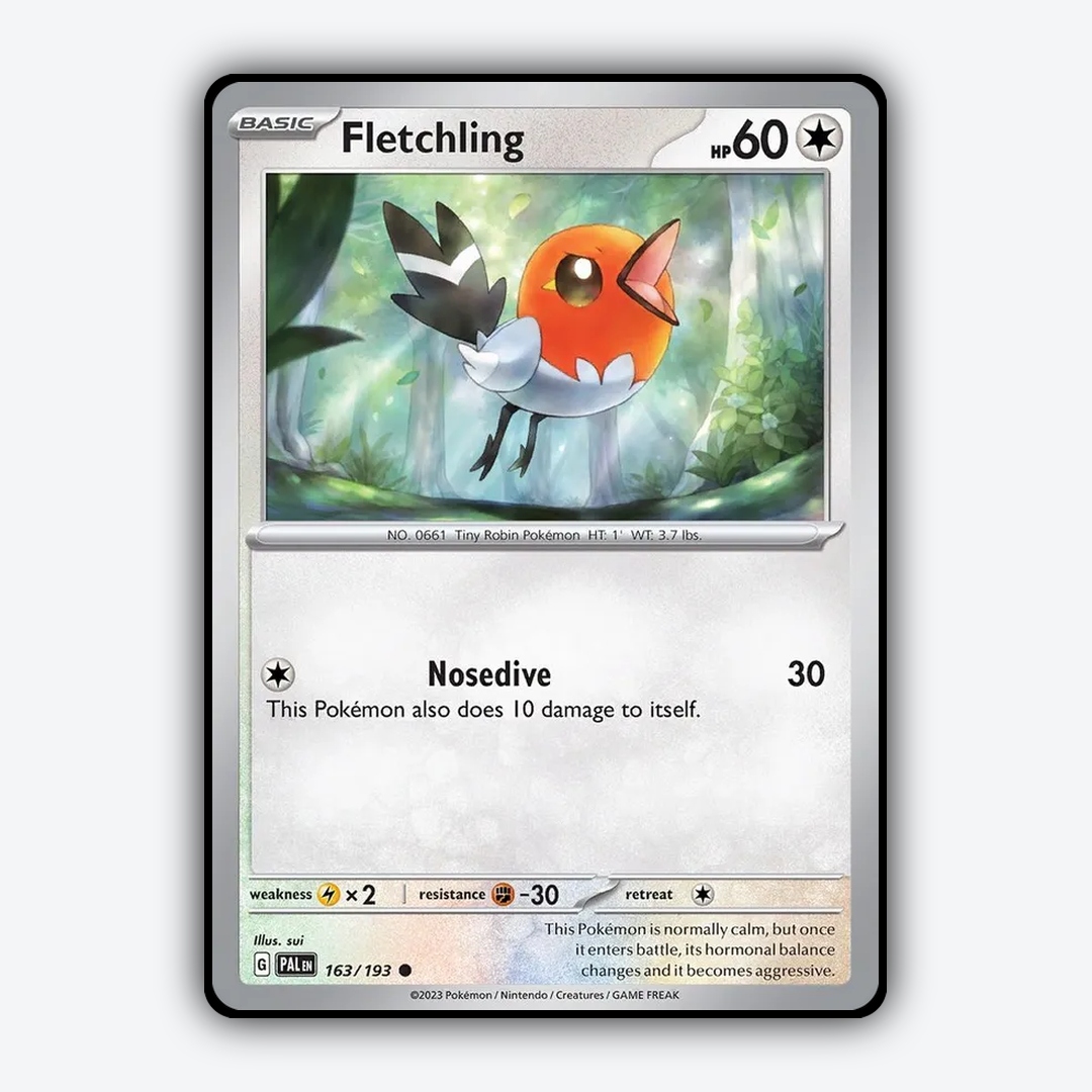 Fletchling 163/193 - Paldea Evolved Set - Card Rug