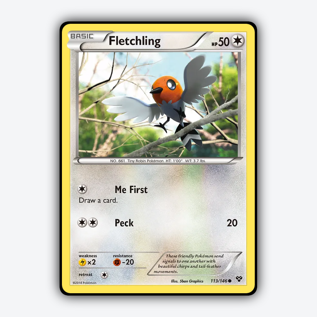 Fletchling 113/146 - XY Set - Card Rug