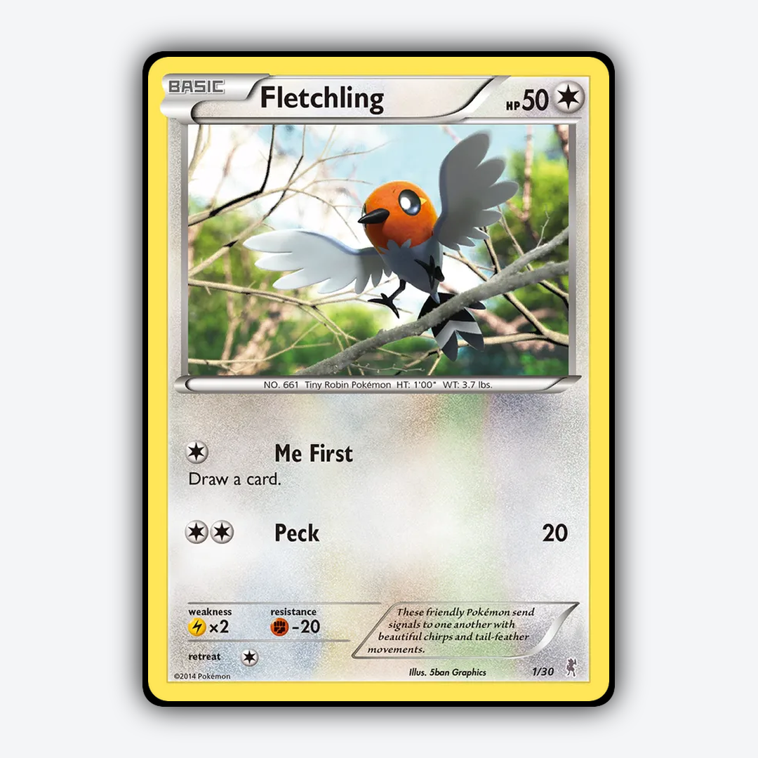 Fletchling 001/30 - XY Trainer Kit Bisharp Set - Card Rug