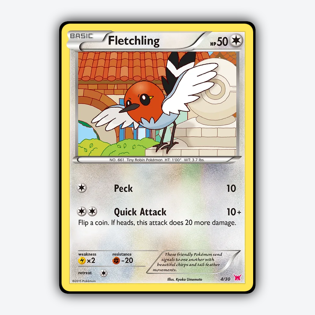 Fletchling 004/30 - XY Trainer Kit Latias Set - Card Rug