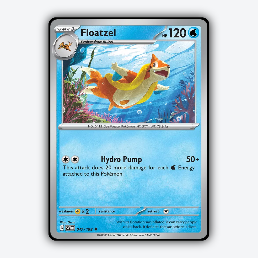 Floatzel 047/198 - Scarlet & Violet Set - Card Rug