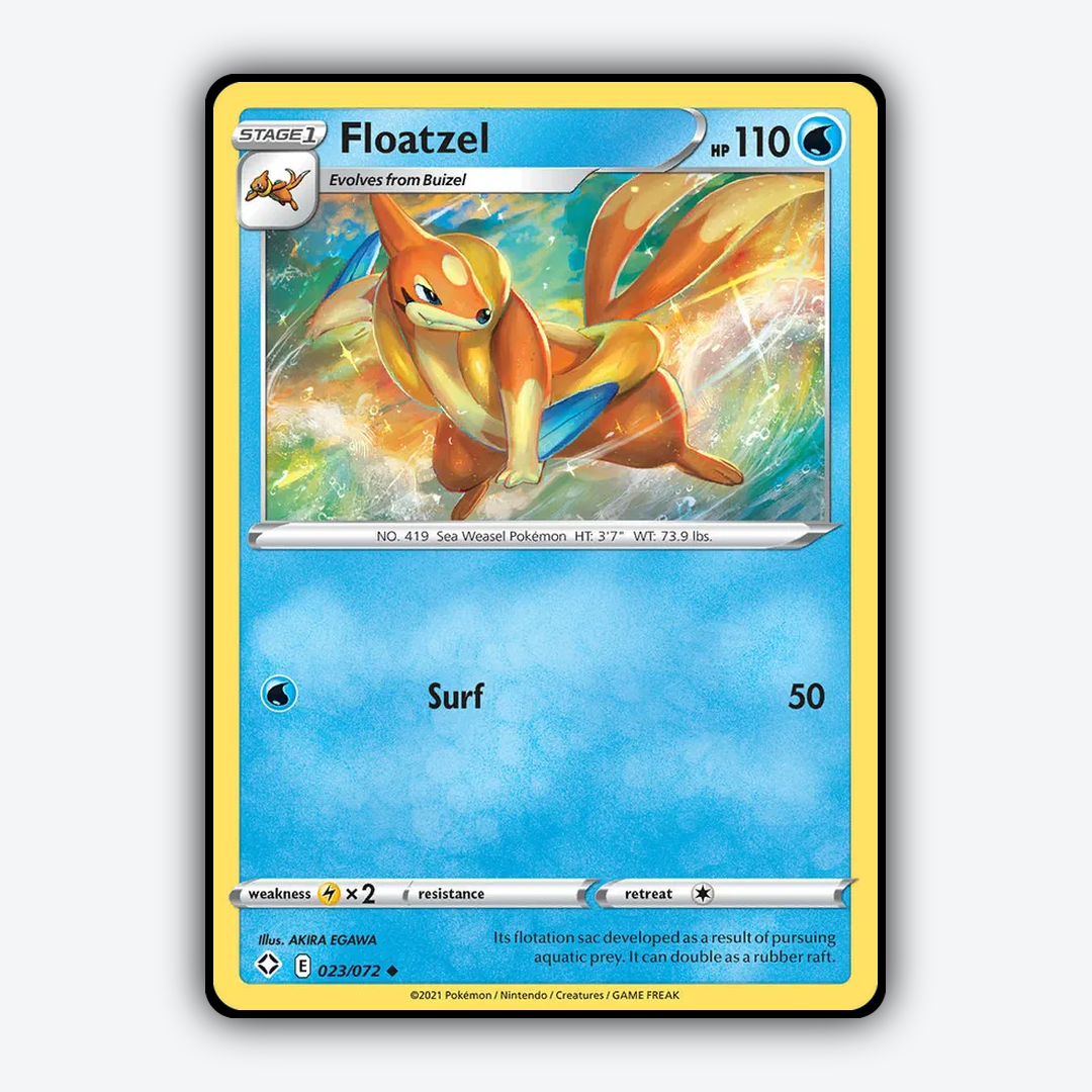 Floatzel 023/72 - Shining Fates Set - Card Rug