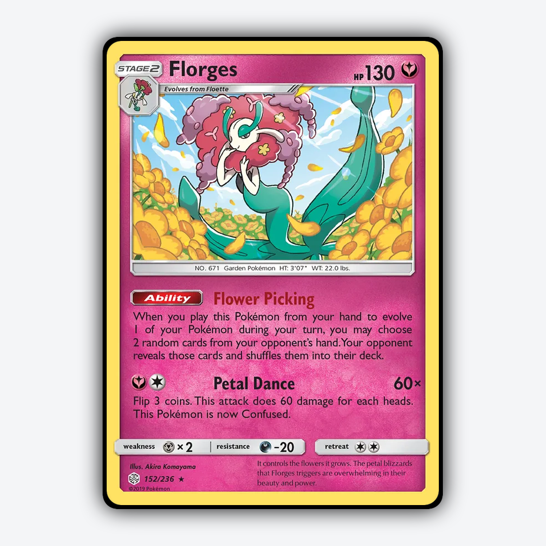 Florges 152/236 - Cosmic Eclipse Set - Card Rug