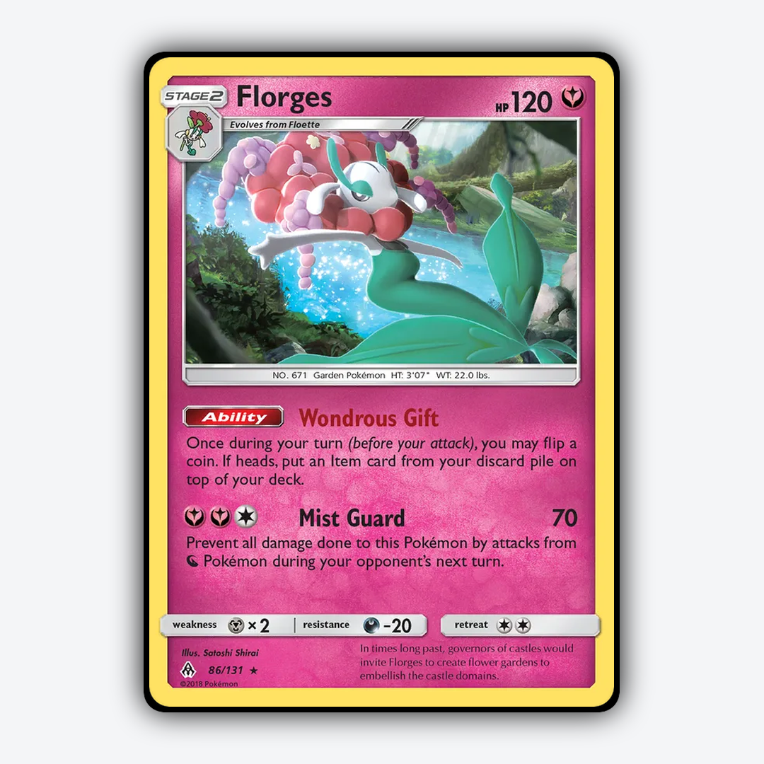 Florges 086/131 - Forbidden Light Set - Card Rug