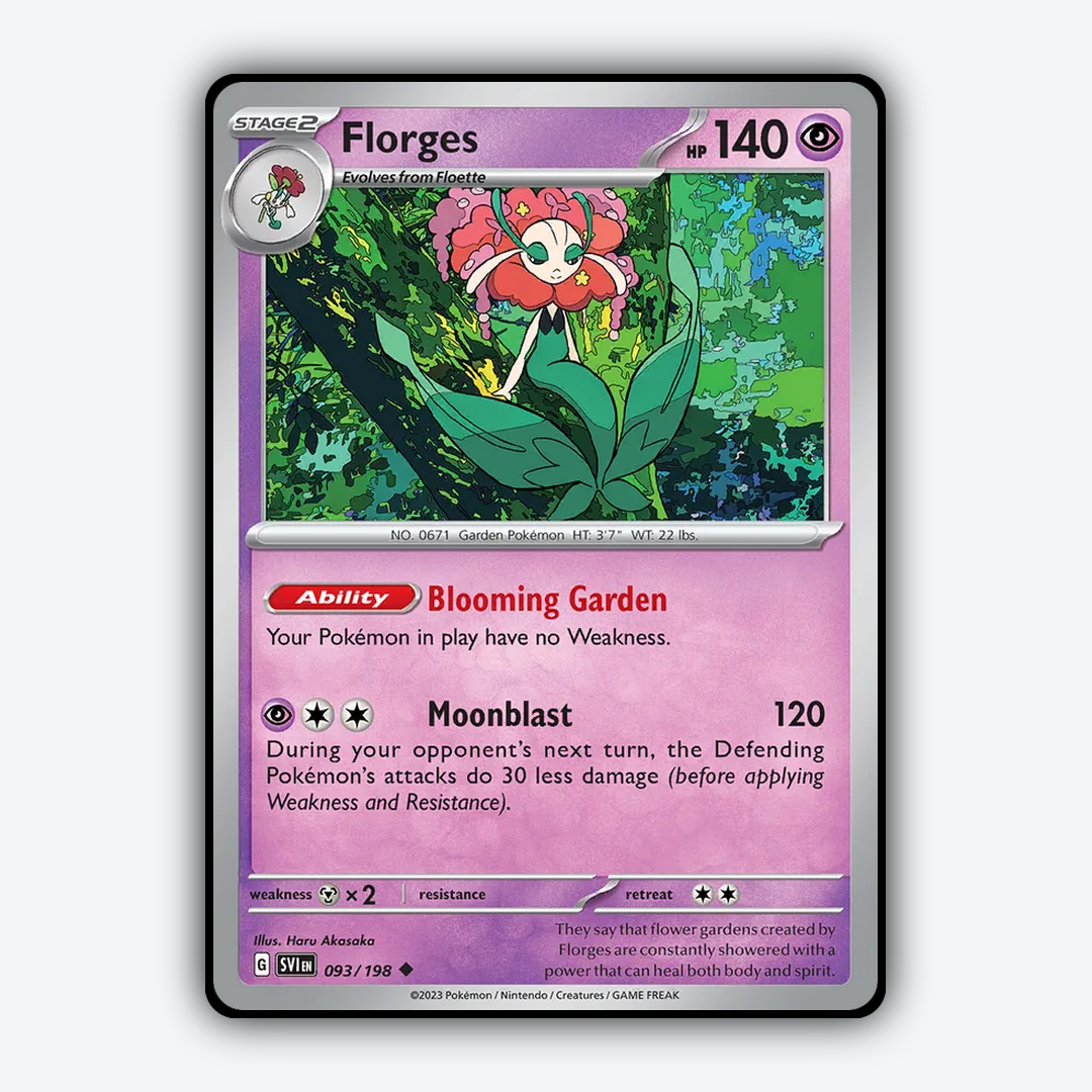 Florges 093/198 - Scarlet & Violet Set - Card Rug