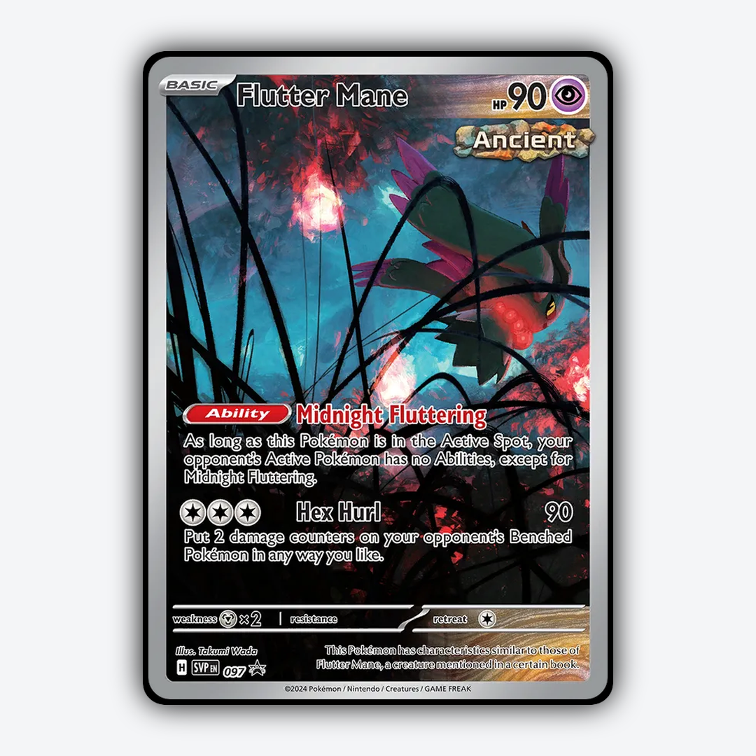 Flutter Mane #97 - Scarlet & Violet Black Star Promos Set - Card Rug