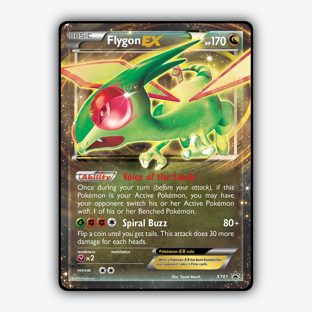 Flygon-EX #61 - XY Black Star Promos Set - Card Rug