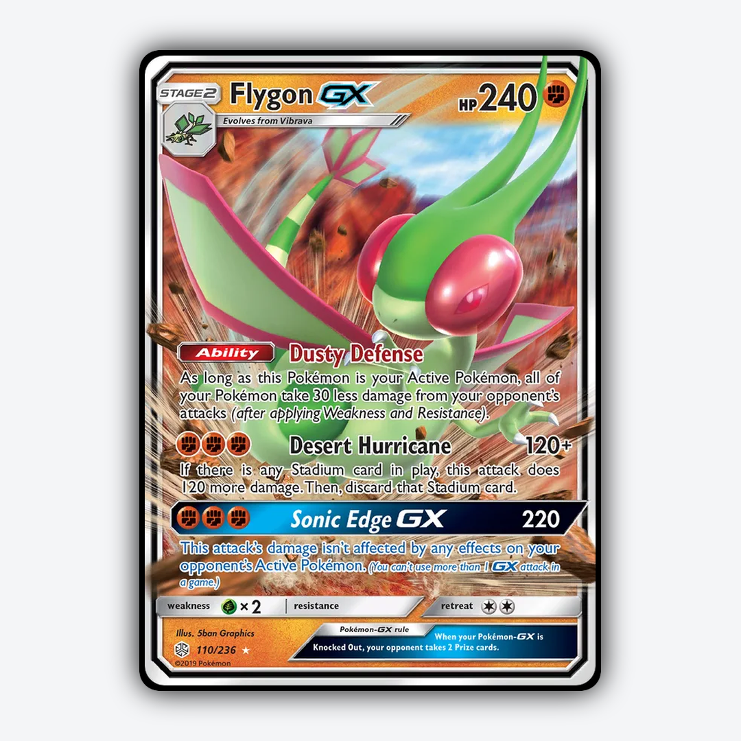 Flygon-GX 110/236 - Cosmic Eclipse Set - Card Rug