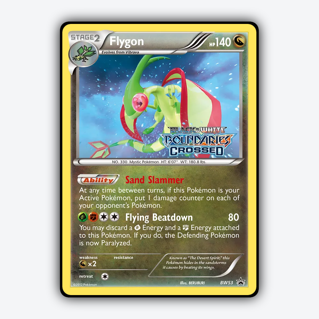 Flygon #53 - BW Black Star Promos Set - Card Rug