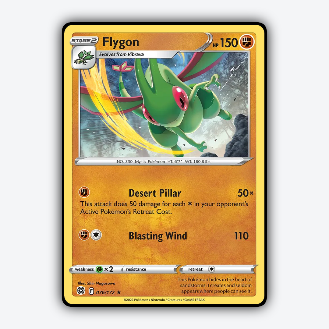 Flygon 076/172 - Brilliant Stars Set - Card Rug