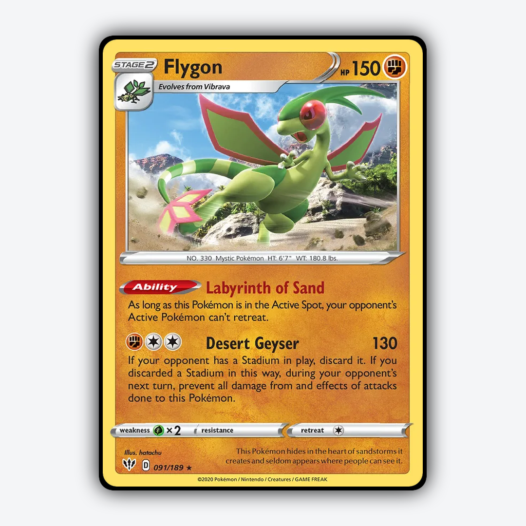 Flygon 091/189 - Darkness Ablaze Set - Card Rug