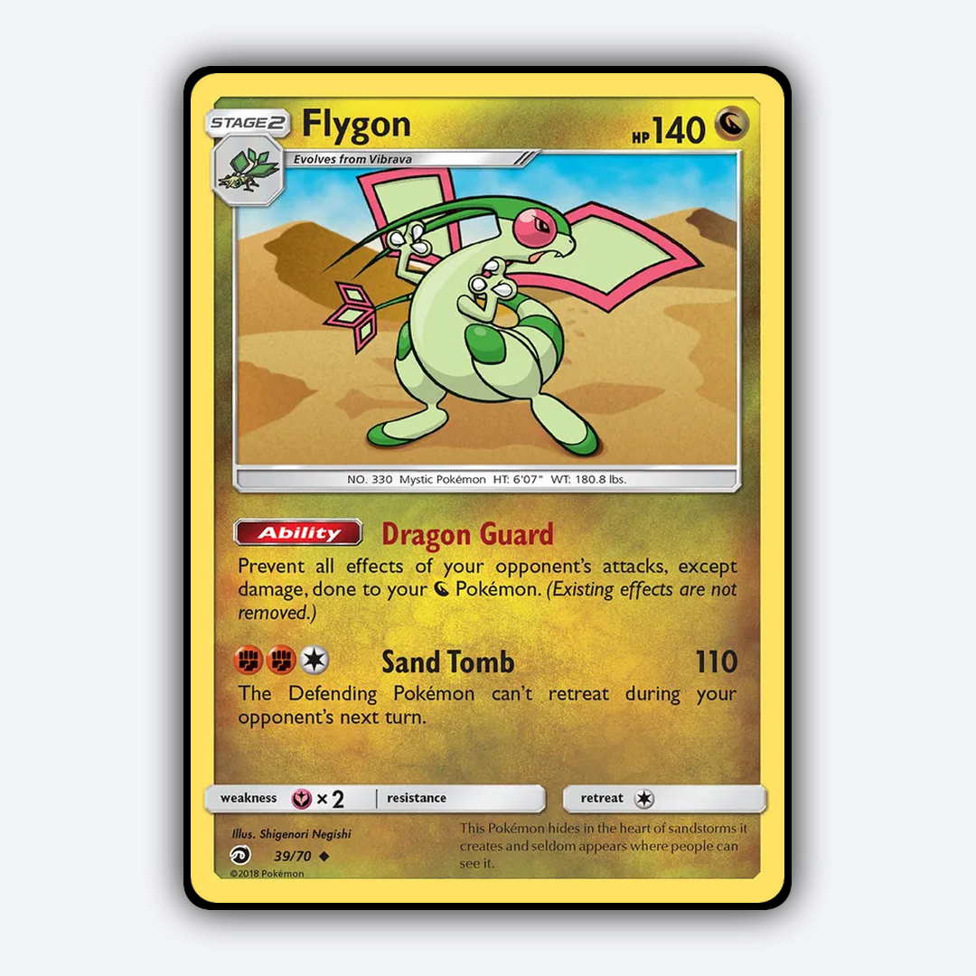 Flygon 039/70 - Dragon Majesty Set - Card Rug