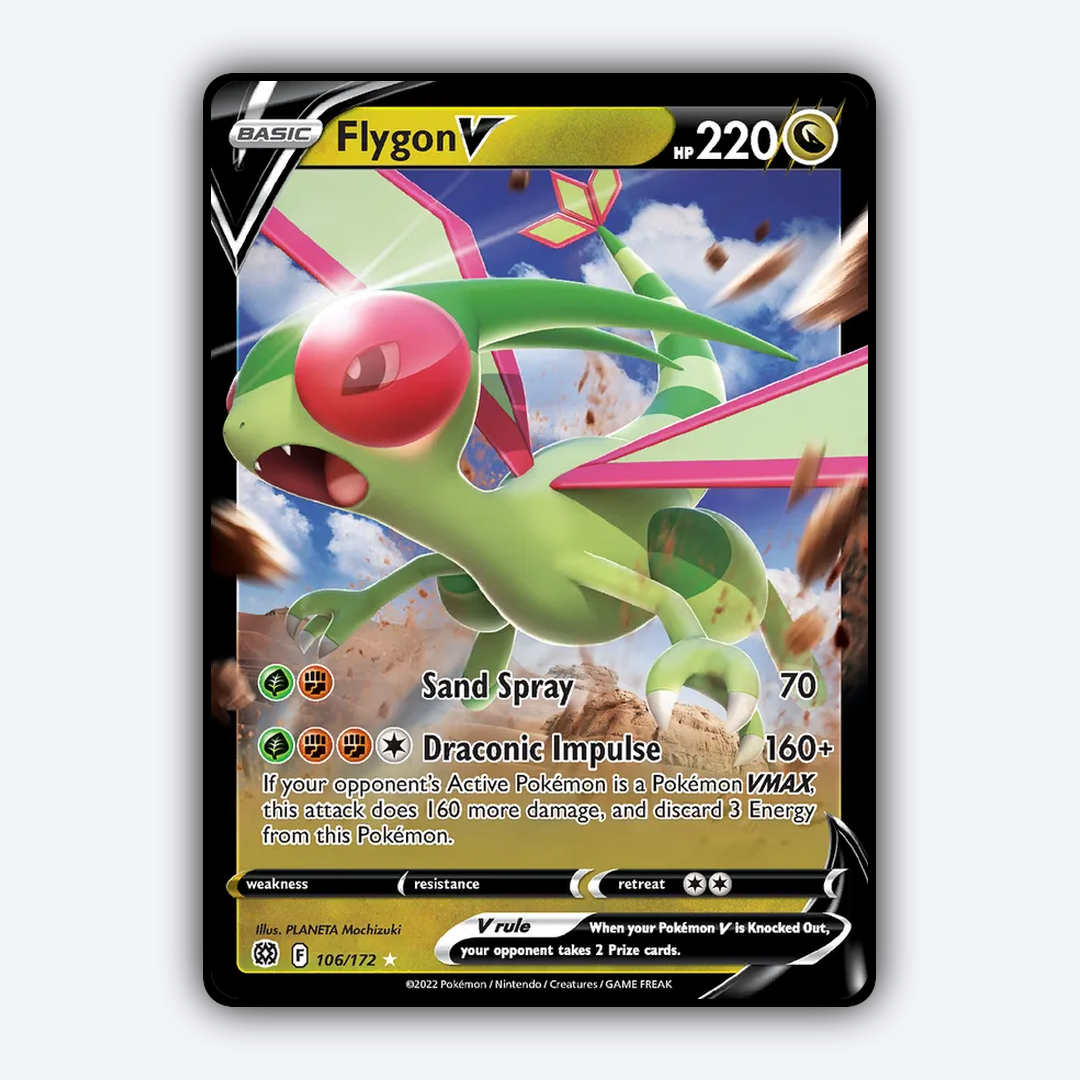 Flygon V 106/172 - Brilliant Stars Set - Card Rug