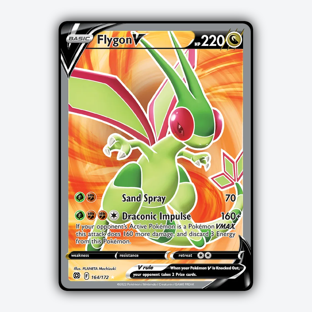 Flygon V 164/172 - Brilliant Stars Set - Card Rug