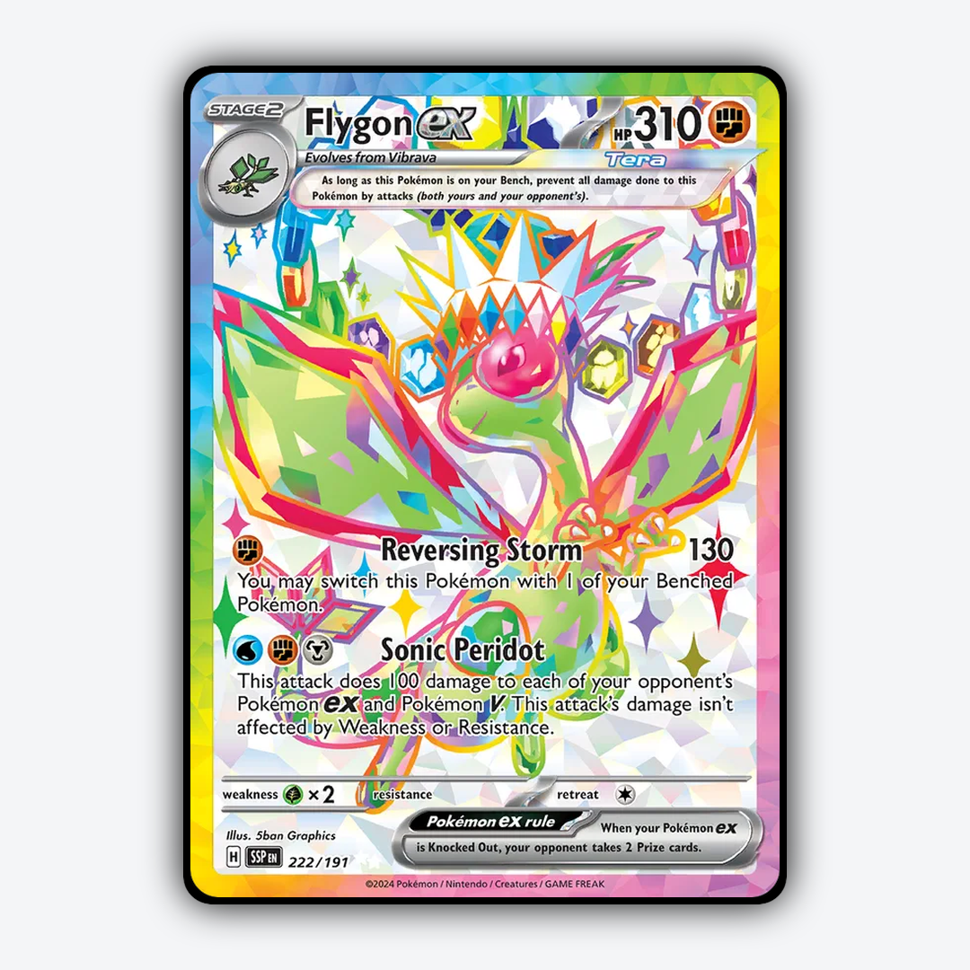 Flygon ex 222/191 - Surging Sparks Set - Card Rug – Buy Rug Online