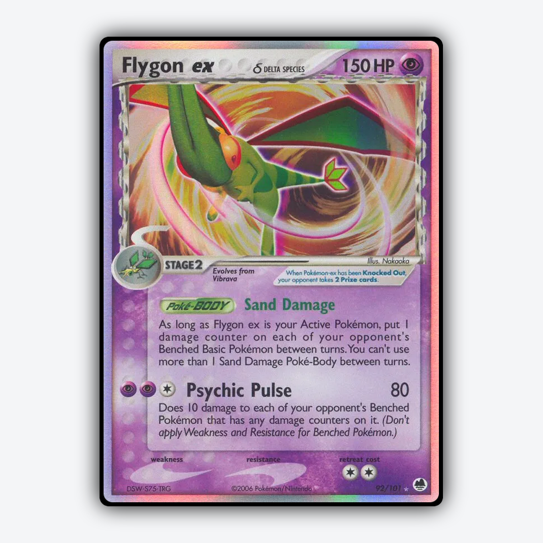 Flygon ex δ 092/101 - Dragon Frontiers Set - Card Rug