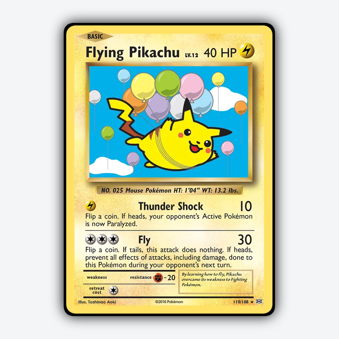 Flying Pikachu #110 - Evolutions Set - Card Rug